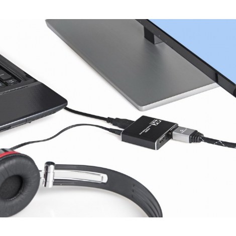 Gembird | USB HDMI grabber, 4K, pass-through HDMI | UHG-4K2-01 | Ethernet LAN (RJ-45) ports | USB 3.0 (3.1 Gen 1) ports quantity - 3